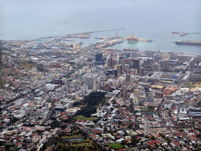 View from Table Mountain, Cape Town, South Africa 2013